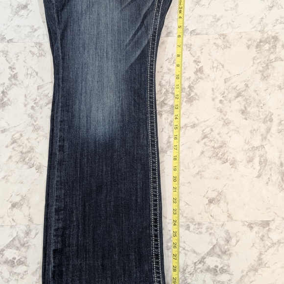 Ariat REAL Denim Jeans Womens (FITS 36 (TAG IS 29S) Blue Mid Rise Boot Cut - Picture 16 of 16